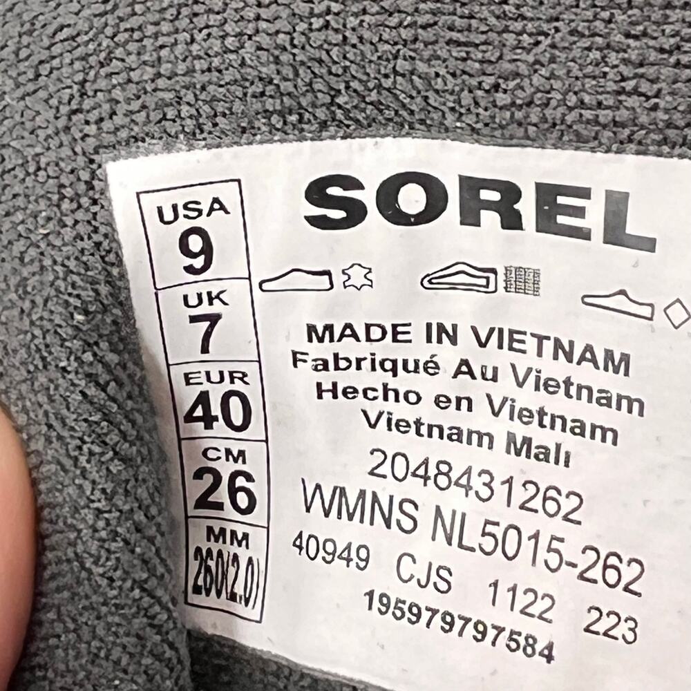 Sorel Caribou X Lace Waterproof Boot Tan/Yellow NL5015-262 Women 9 Tried On - Picture 10 of 10